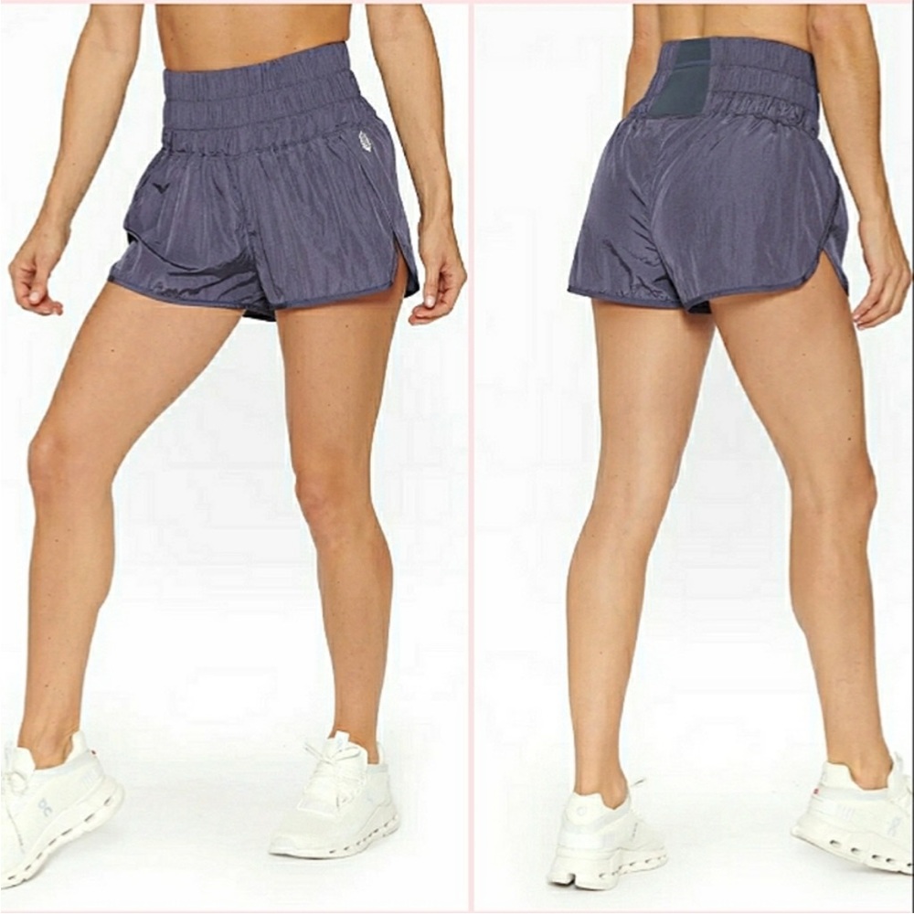 Free People FP Movement The Way Home High-Rise Pleated Shorts Size L